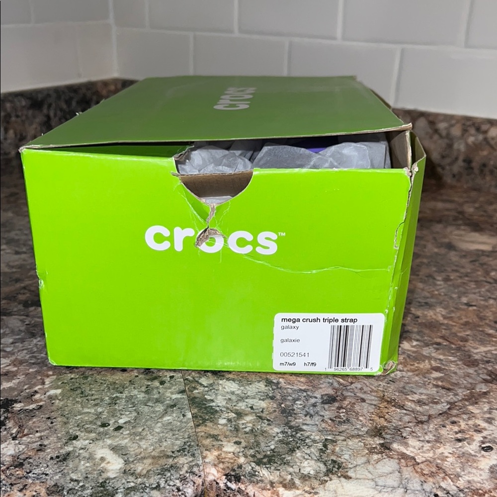CROCS Mega Crush Triple Strap in Galaxy - Picture 4 of 6